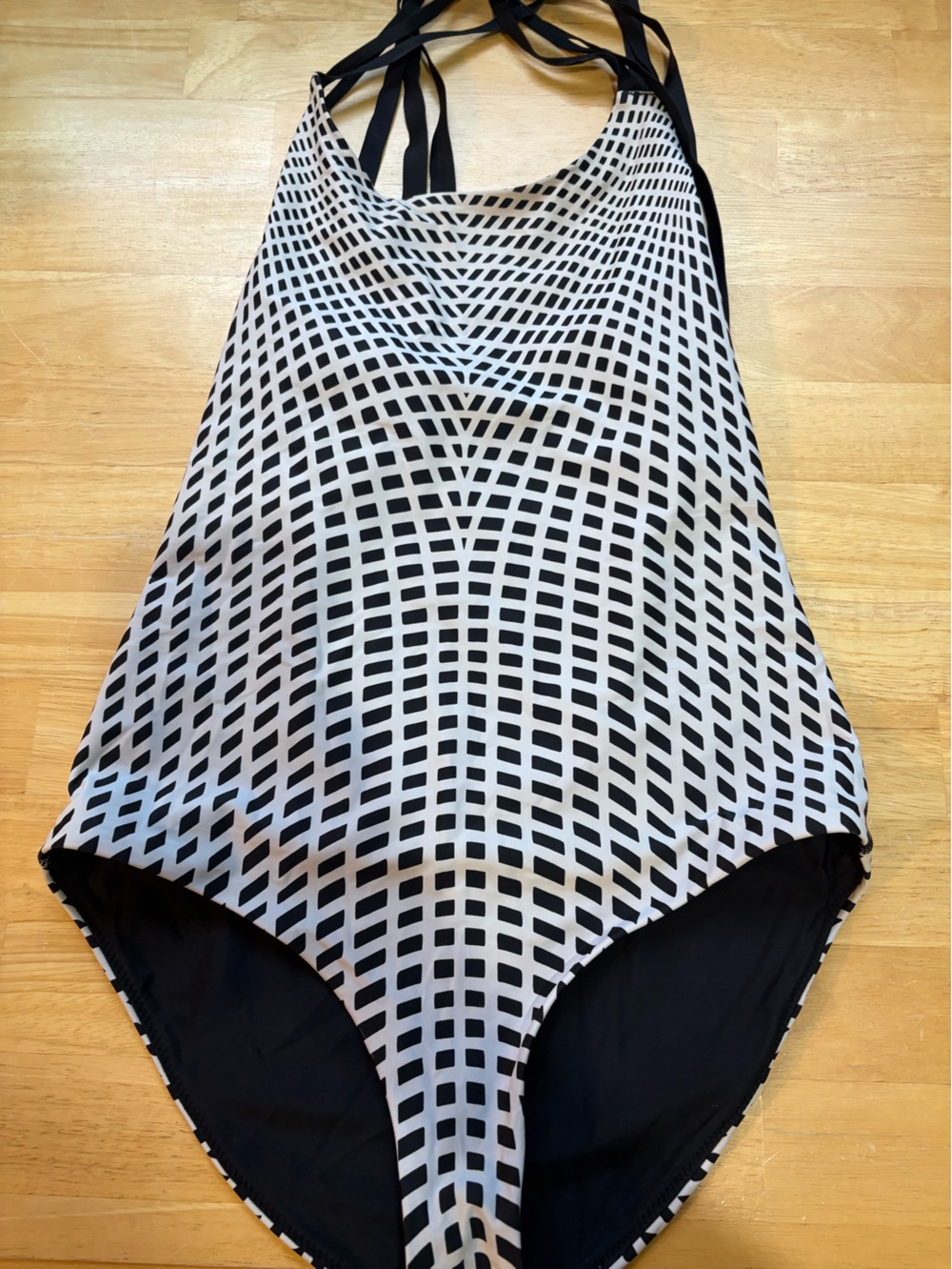 lululemon athletica Black and White Geometric One-Piece Swimsuit